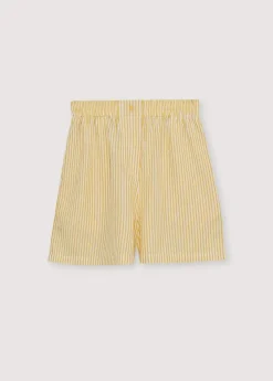 Alheli Woman Short Mimosa Yellow Stripes
