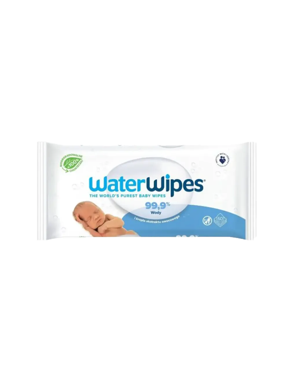 bawełniane chusteczki nawilżane wodą WaterWipes 60szt.