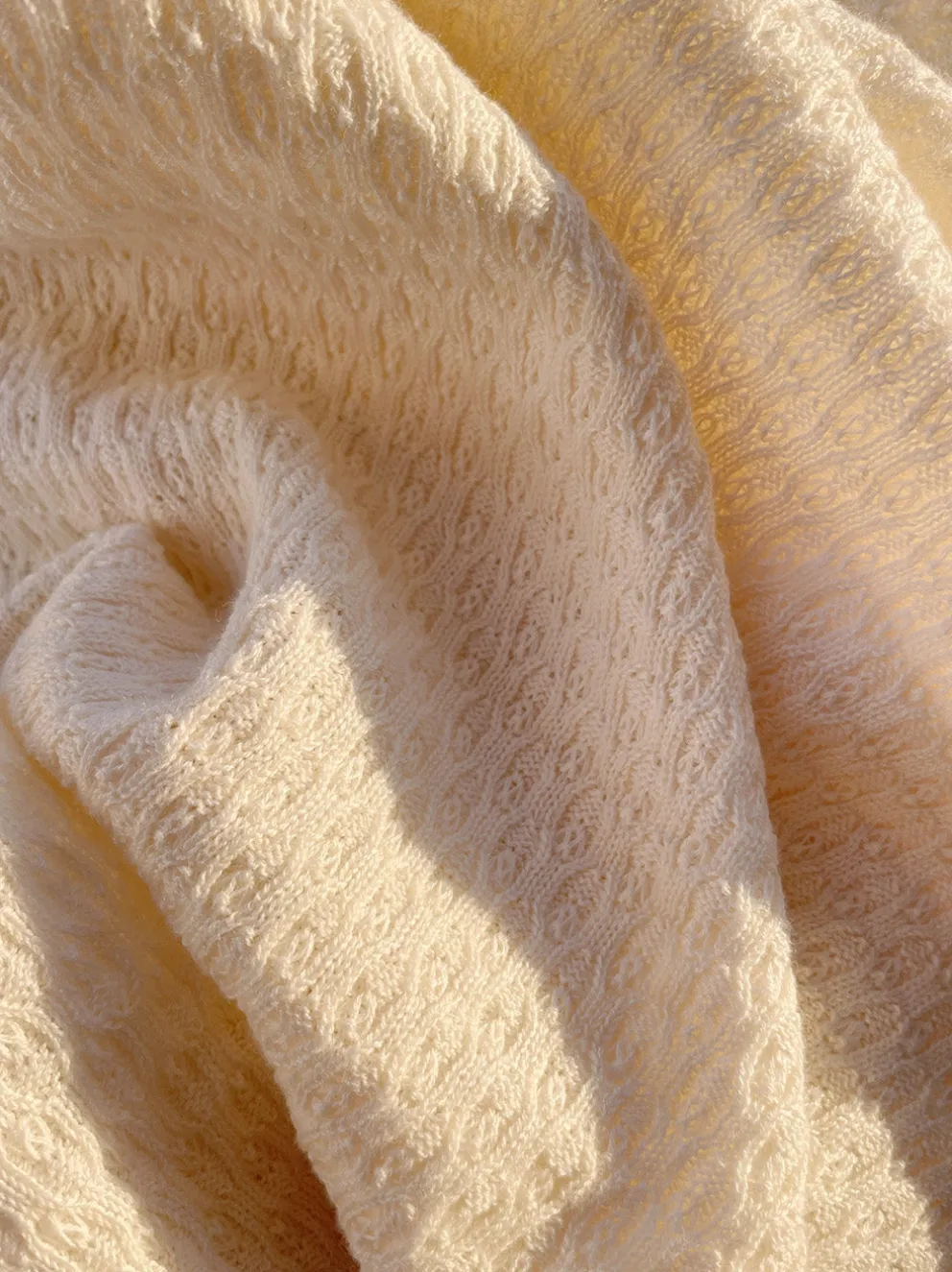 Bawełniany kocyk Fanga Venti Pointelle Blanket