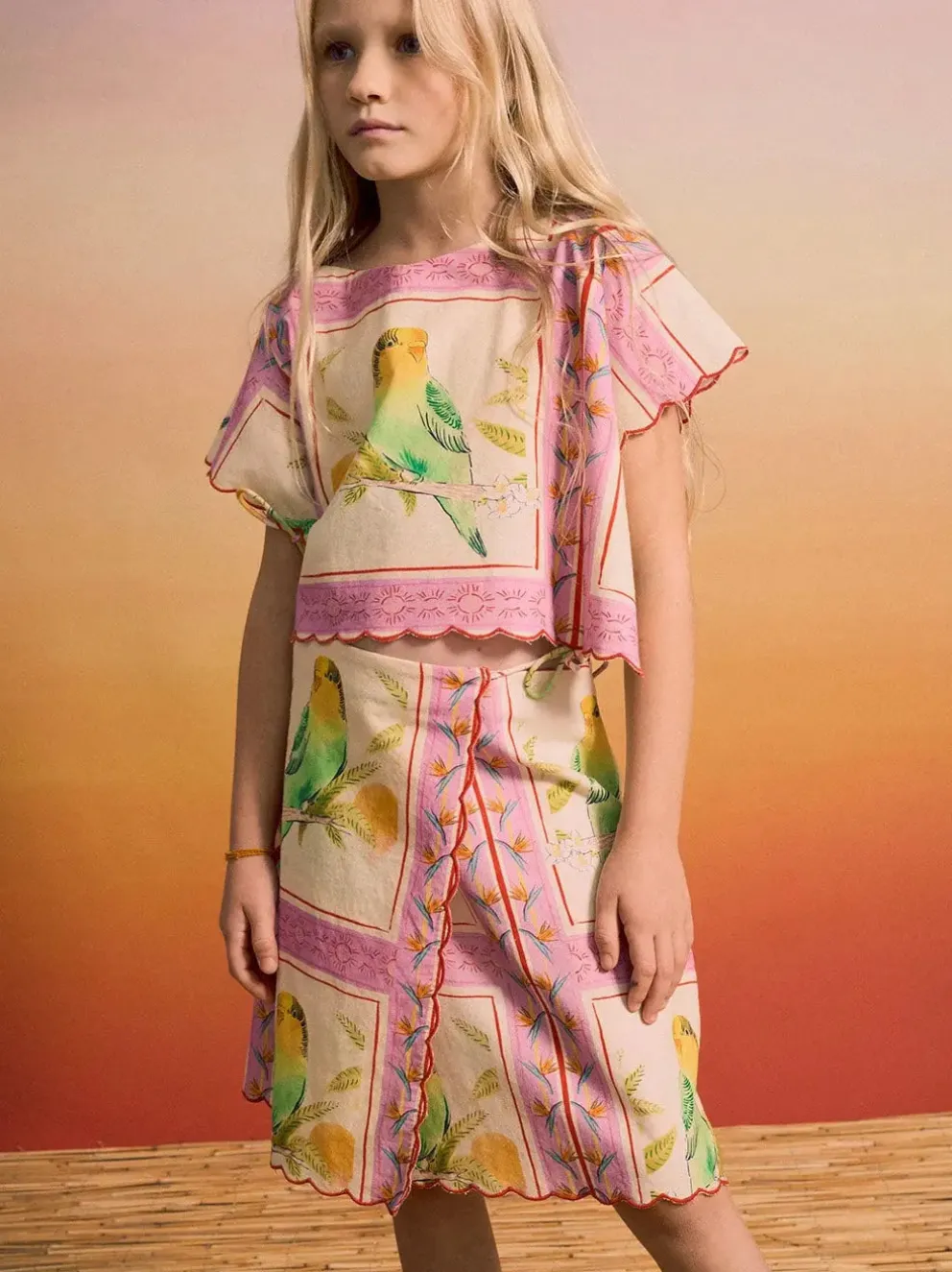 Birds Patchwork Top
