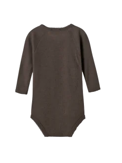 Body kopertowe z wełny merino Belita Pointelle