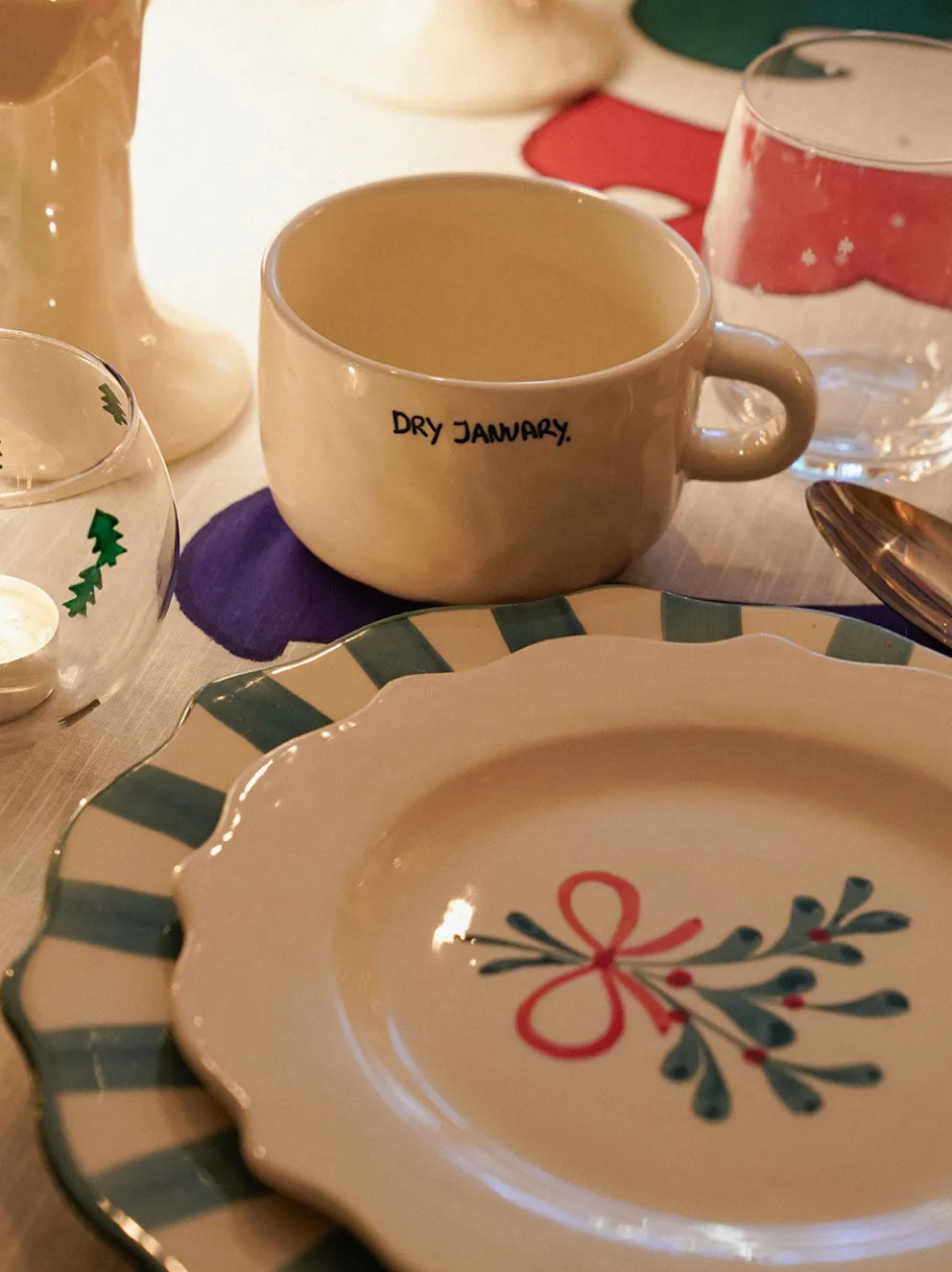 Ceramiczny kubek do cappuccino Dry January