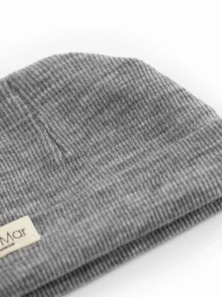 Czapeczka niemowlęca z merino Aiko Rib