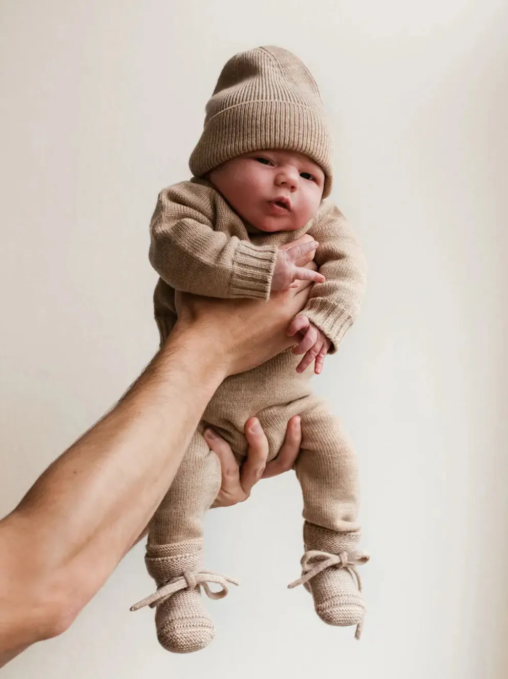 Czapka niemowlęca merino Beanie Newborn 0+