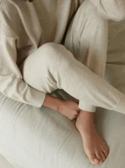 Damskie spodnie joggery z wełny merino
