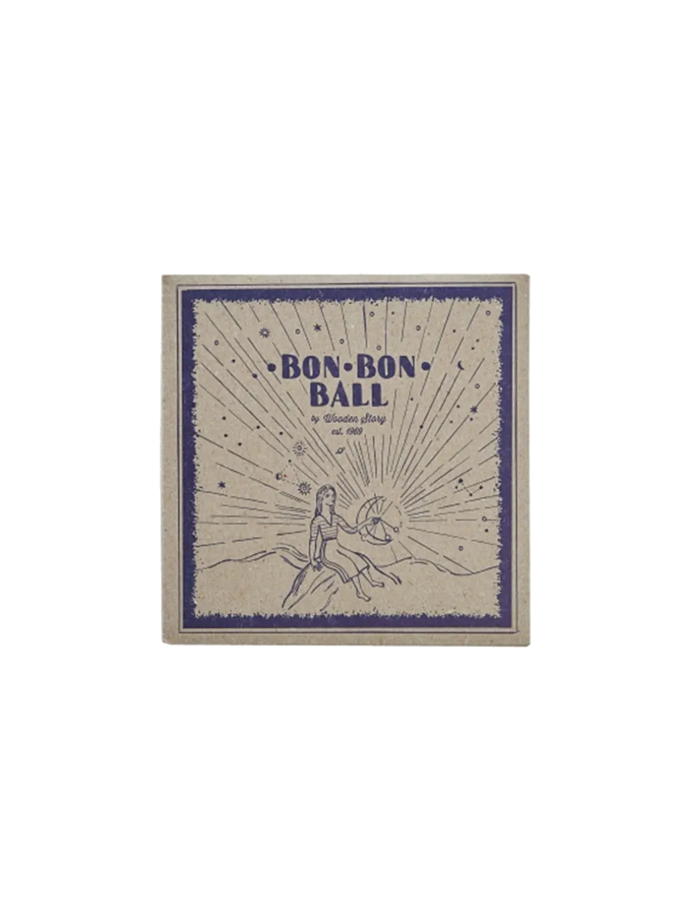 Drewniana zabawka vintage Bon Bon Ball