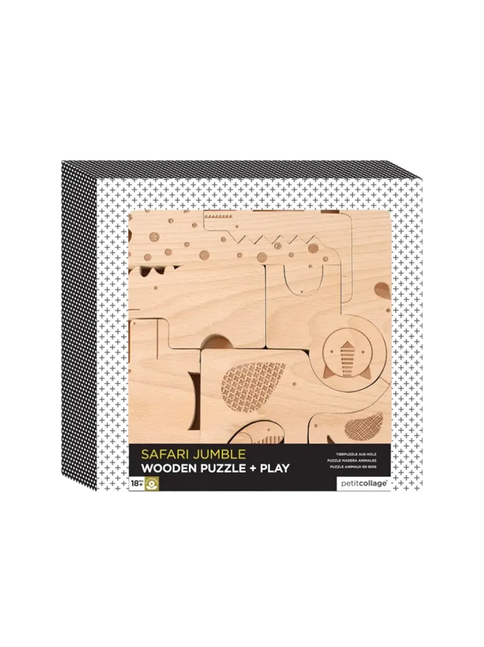 drewniane puzzle safari