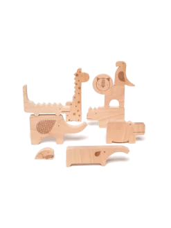 drewniane puzzle safari
