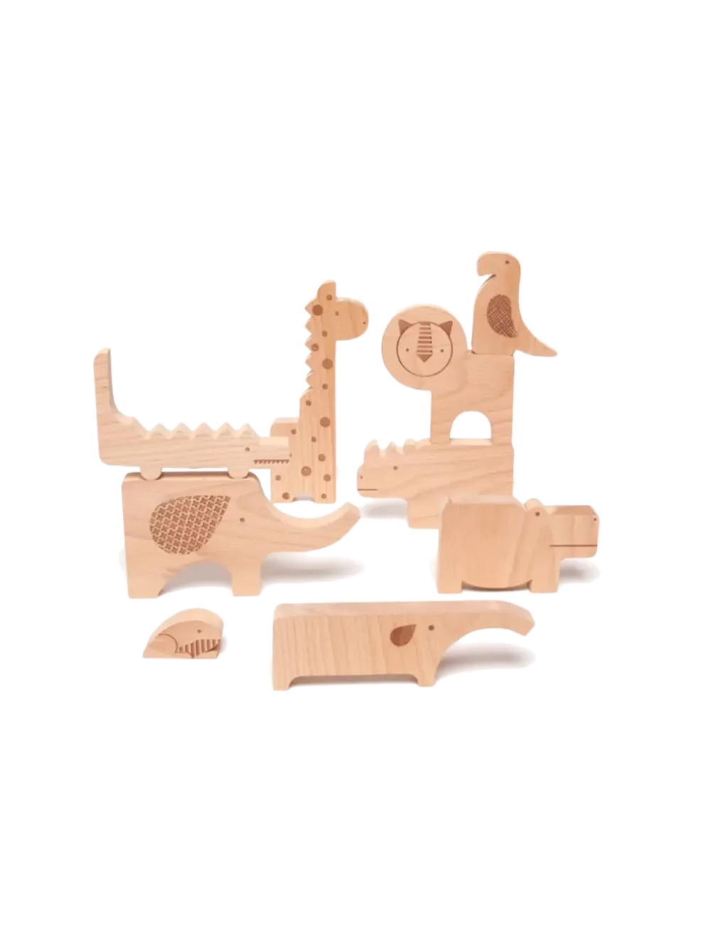 drewniane puzzle safari