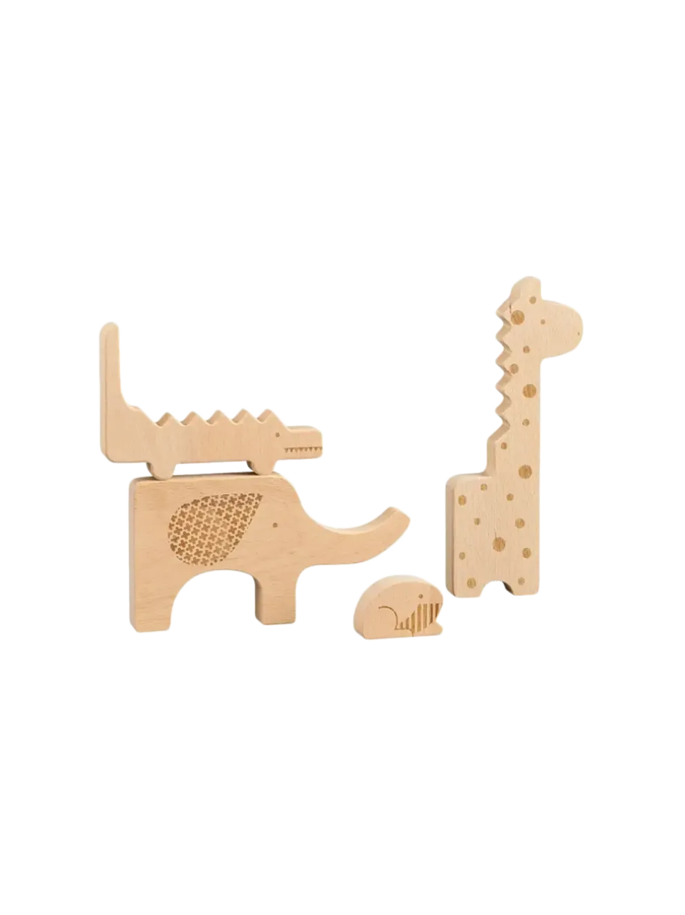 drewniane puzzle safari