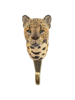 Drewniany haczyk Leopard
