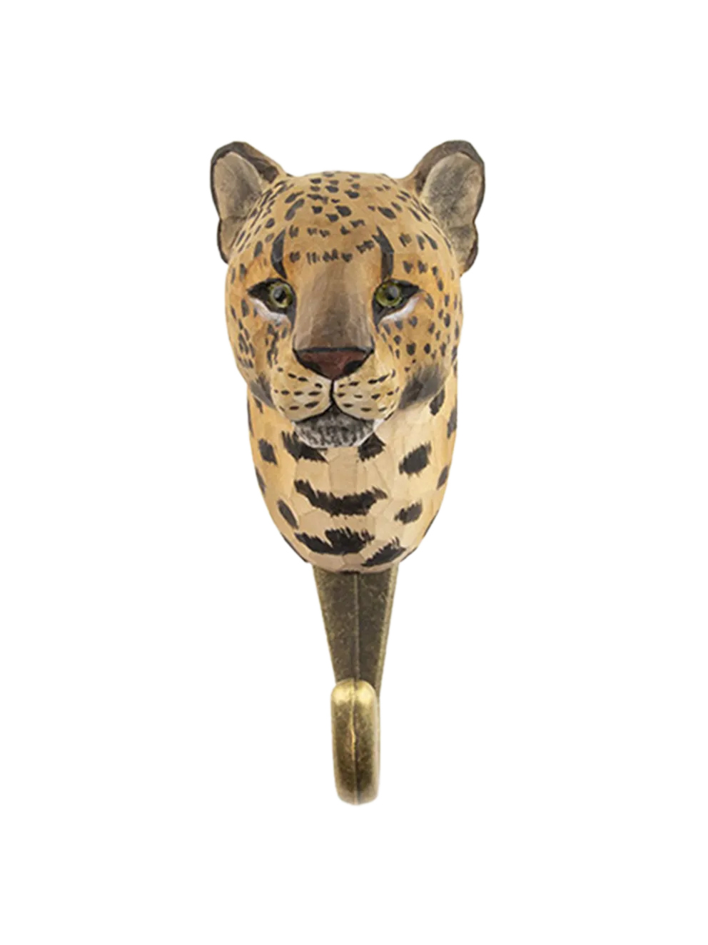 Drewniany haczyk Leopard