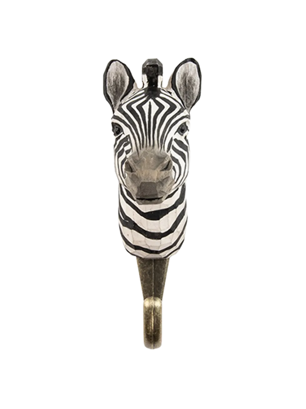 Drewniany haczyk Zebra