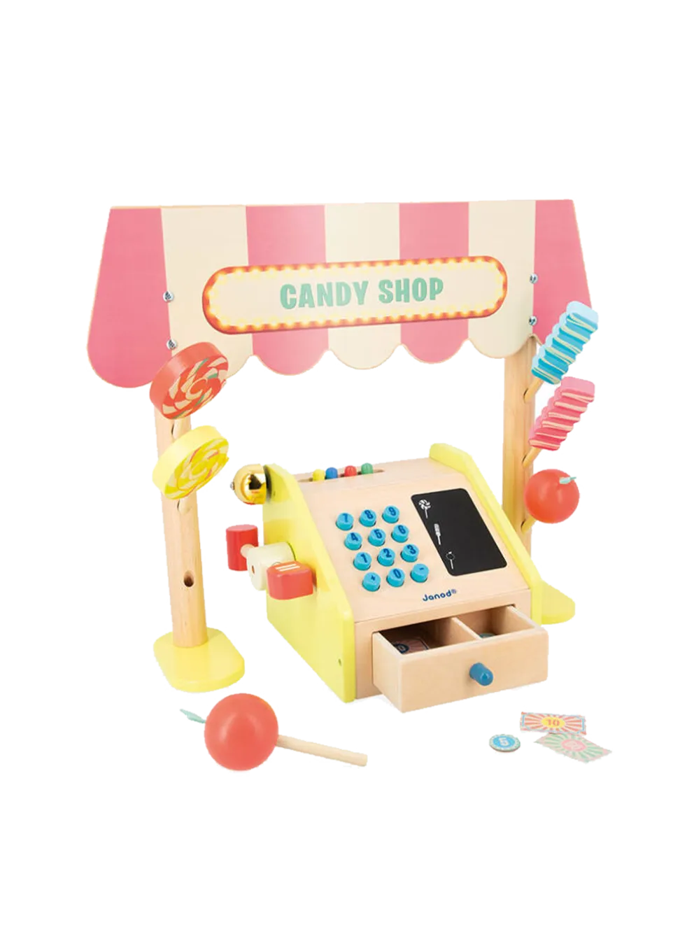 Drewniany sklepik ze słodyczami Applepop