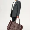 Duża torba shopper Capri Burgundy