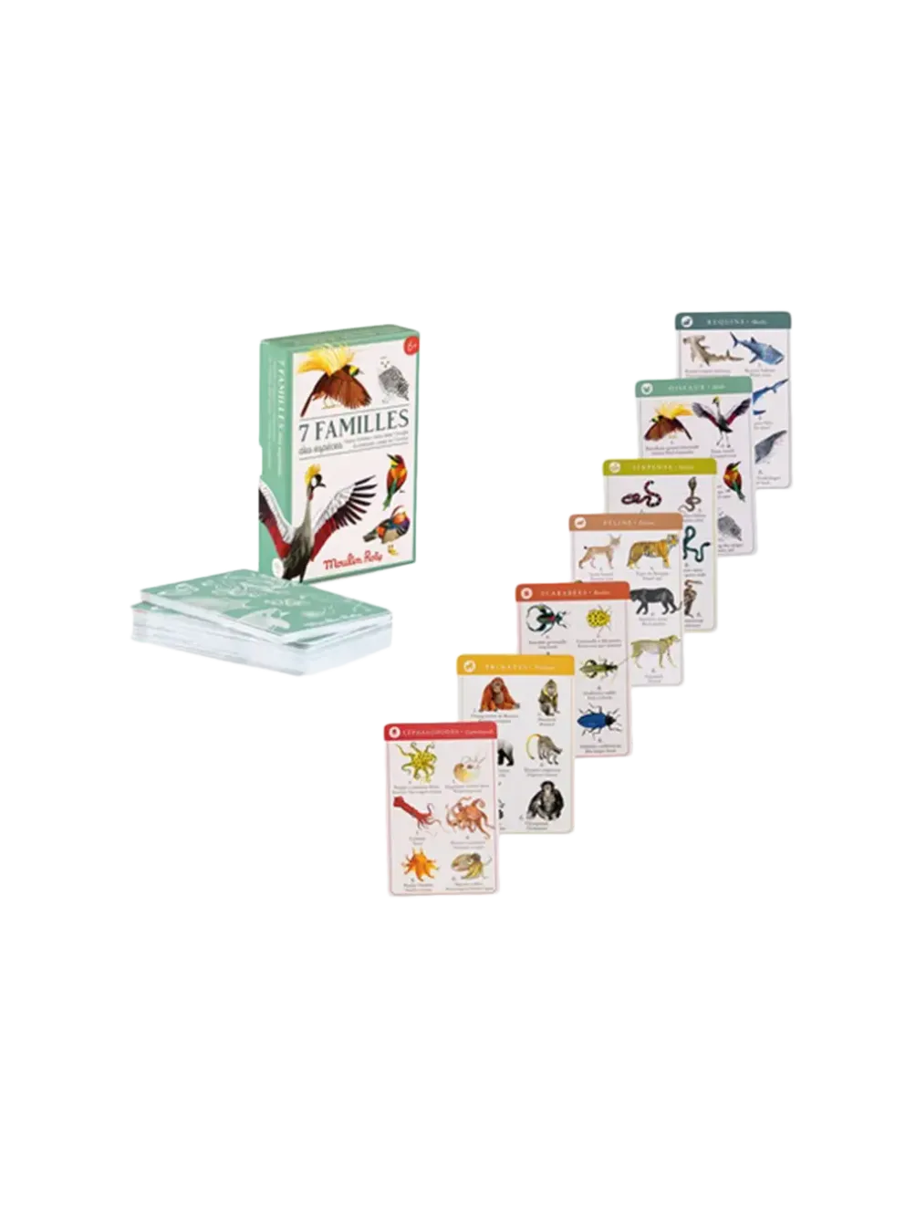edukacyjna gra karciana 7 Happy Families