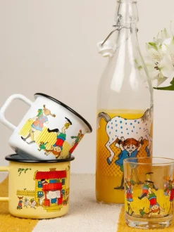 Emaliowany kubek retro Pippi 3.7 dl