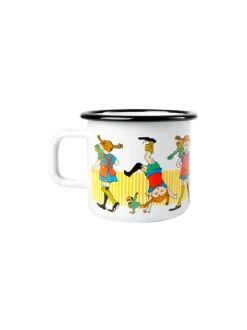 Emaliowany kubek retro Pippi 3.7 dl