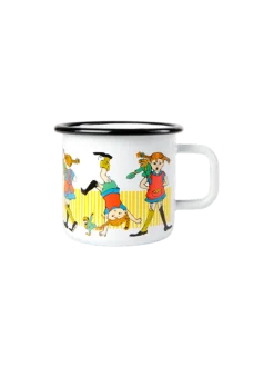 Emaliowany kubek retro Pippi 3.7 dl