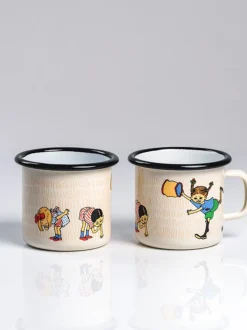 Emaliowany kubek retro Pippi 2.5 dl