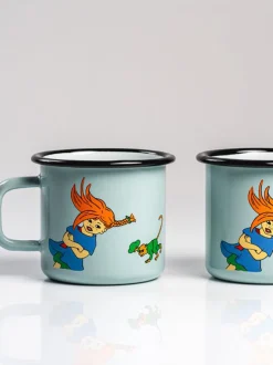 Emaliowany kubek retro Pippi 3.7 dl