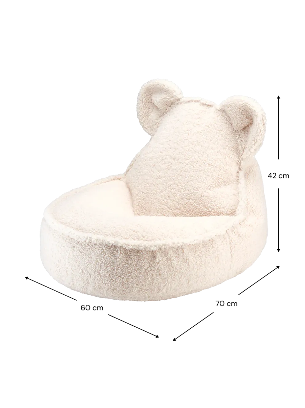 Fotel pufa dla dzieci Beanbag Bear Chair