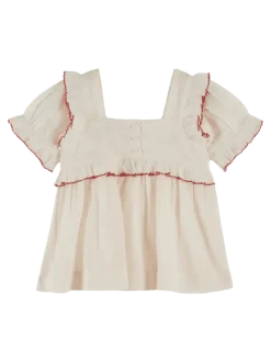 Fraise Embroidery Blouse