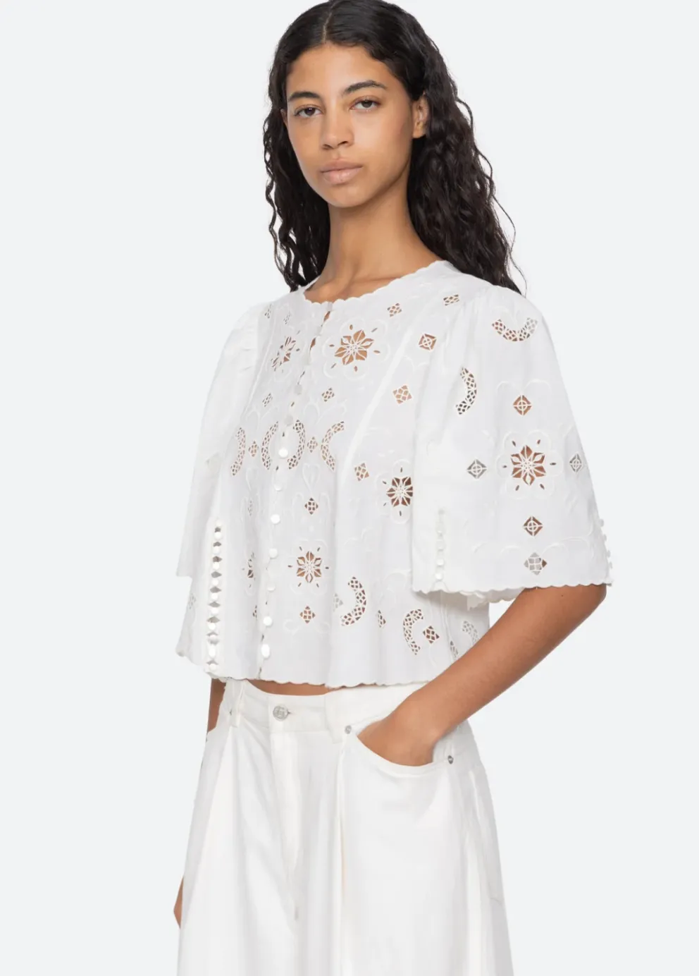 Gardener Embroidery Top