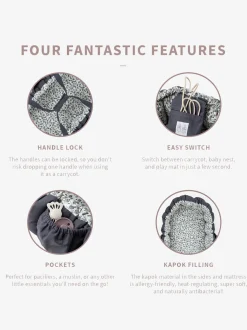 Gniazdko niemowlęce Sebra 3-in-1 Baby Nest