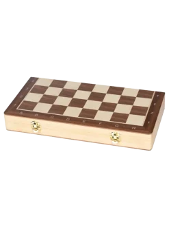 Gra magnetyczna 2w1 szachy, warcaby z drewna