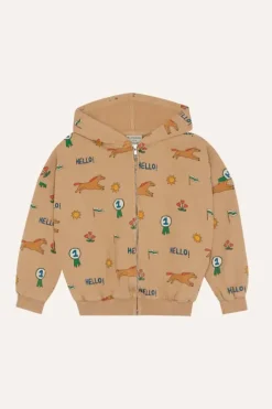 Horses Allover Zipped Sweatshirt