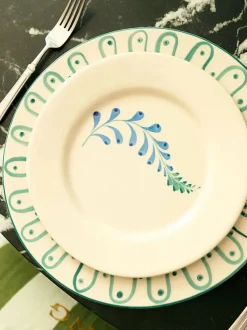 Indigo Flora Breakfast Plate