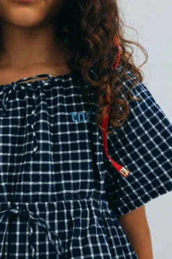 Jasmine Dress Summer Midnight Checks