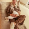 kapcie dla dorosłych z wełny merino