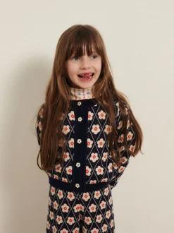 Kardigan Lison cardigan Navy Flower