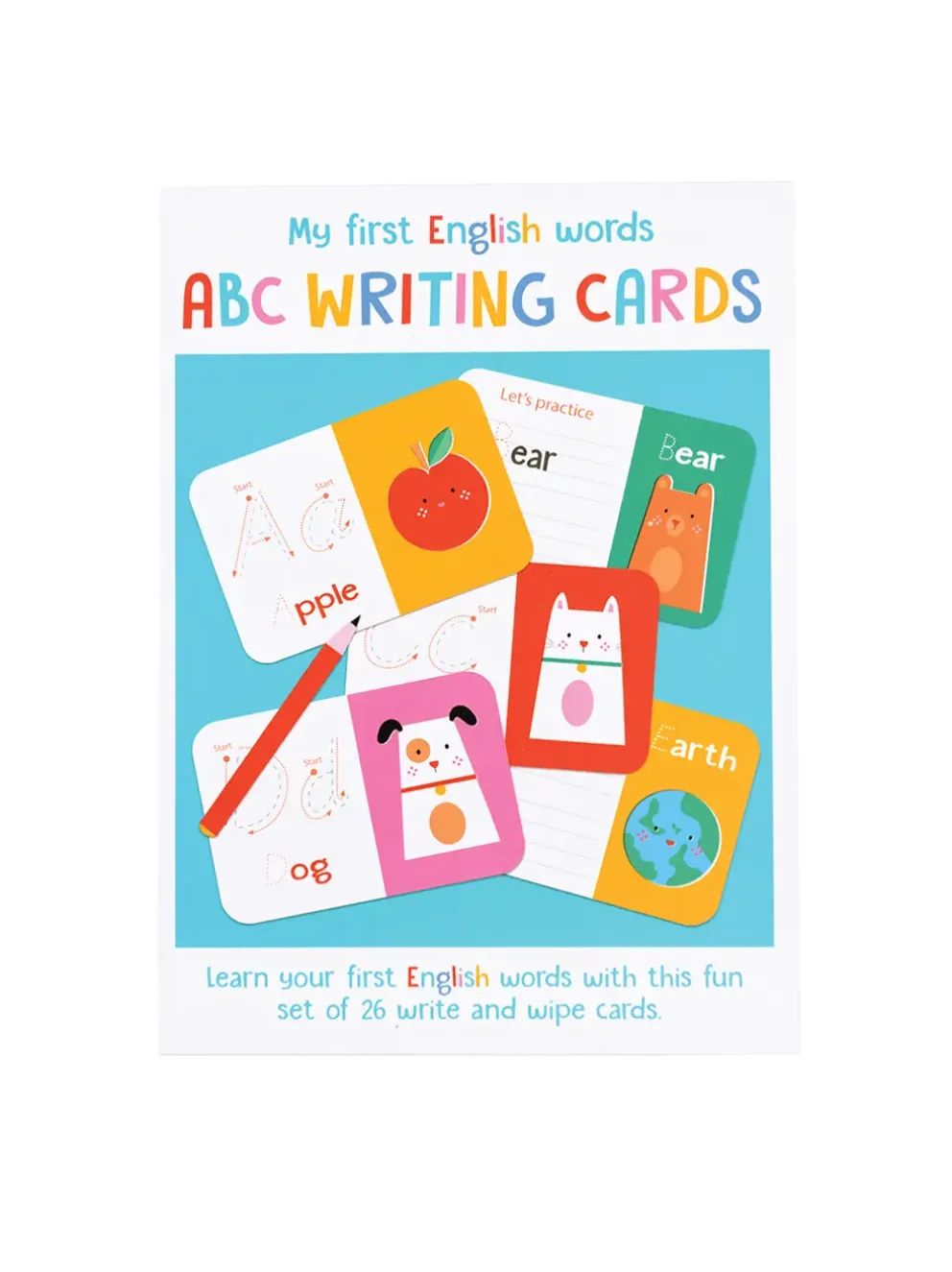 Karty do nauki angielskiego ABC Writing cards