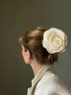 Klamra do włosów Giant Satin Rose Claw