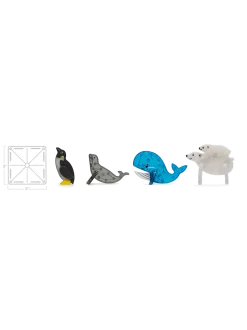 Klocki magnetyczne Arctic Animals 25 el.