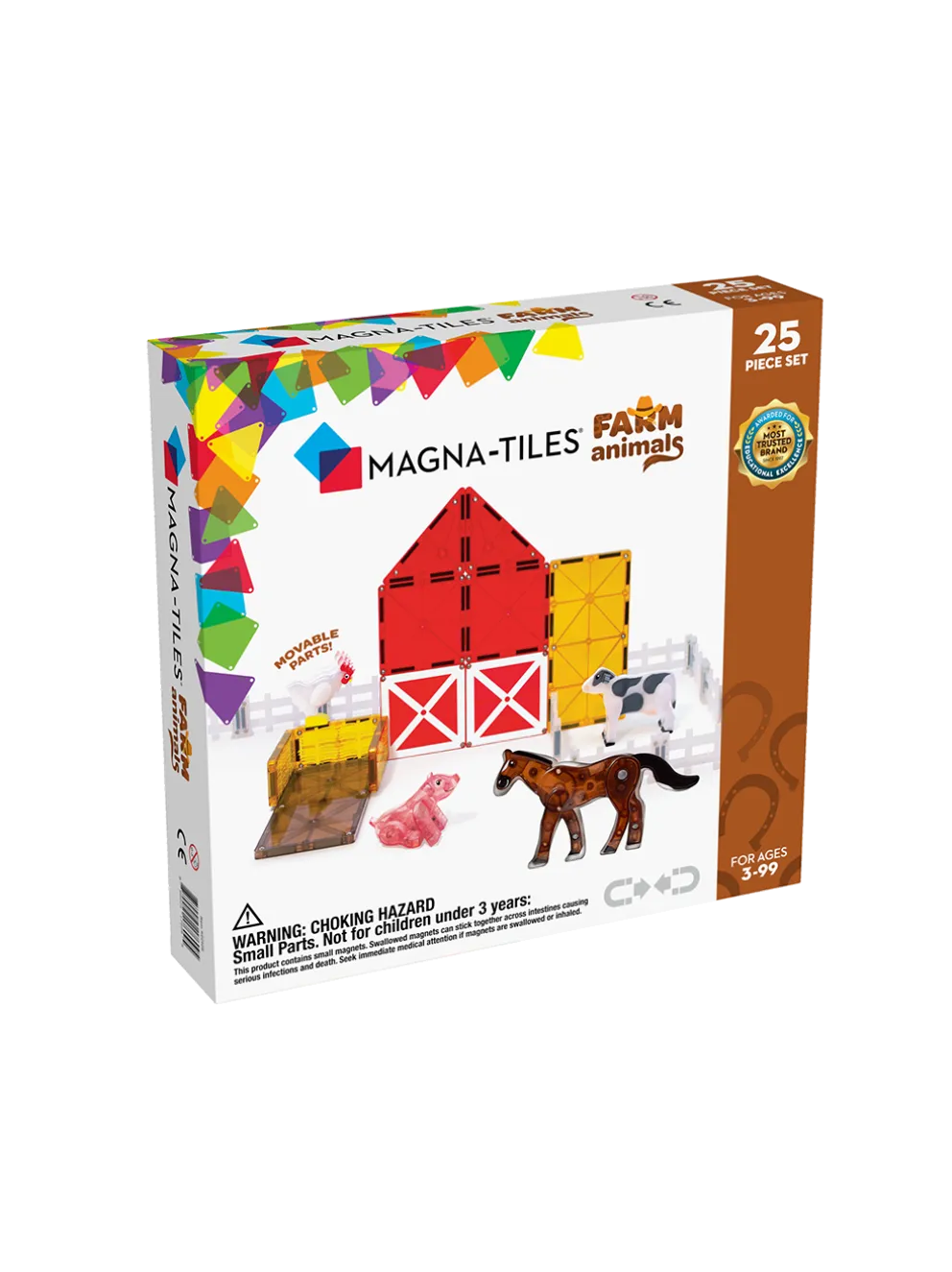 Klocki magnetyczne Farm Animals 25 el.