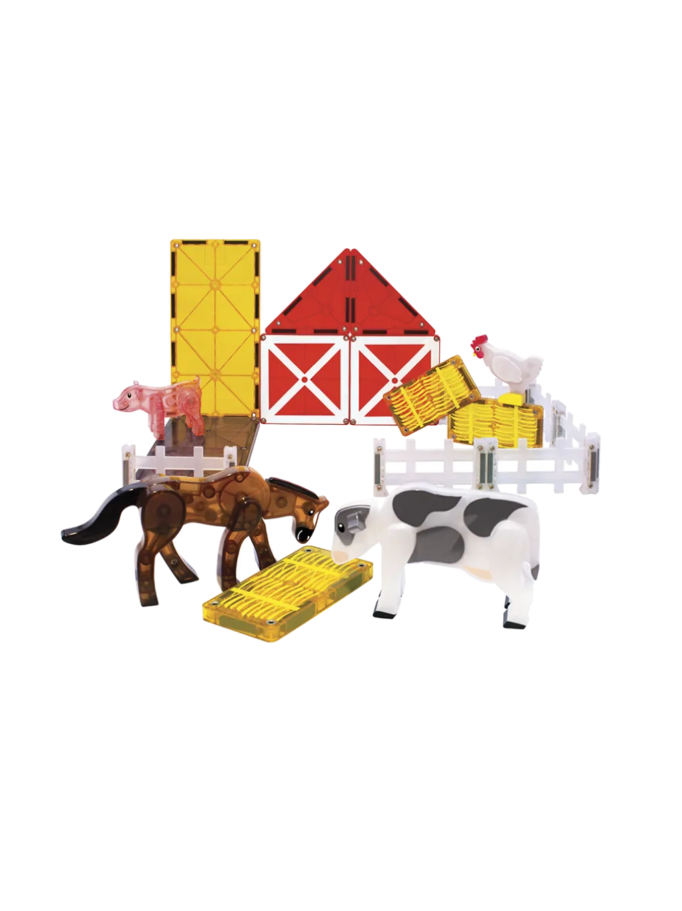 Klocki magnetyczne Farm Animals 25 el.
