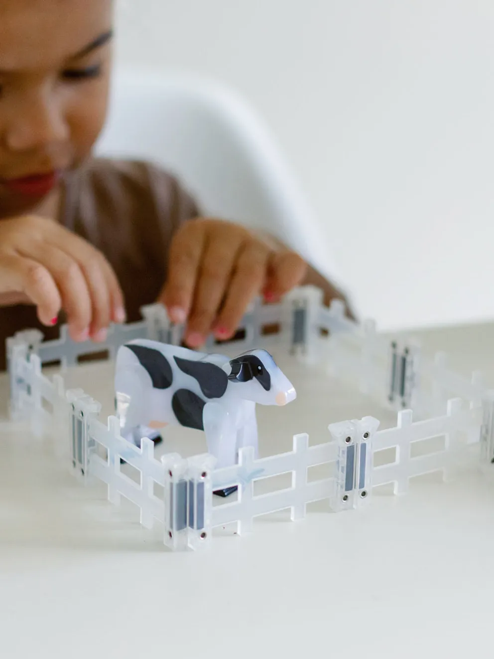 Klocki magnetyczne Farm Animals 25 el.