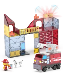 Klocki Magnetyczne Fire Station