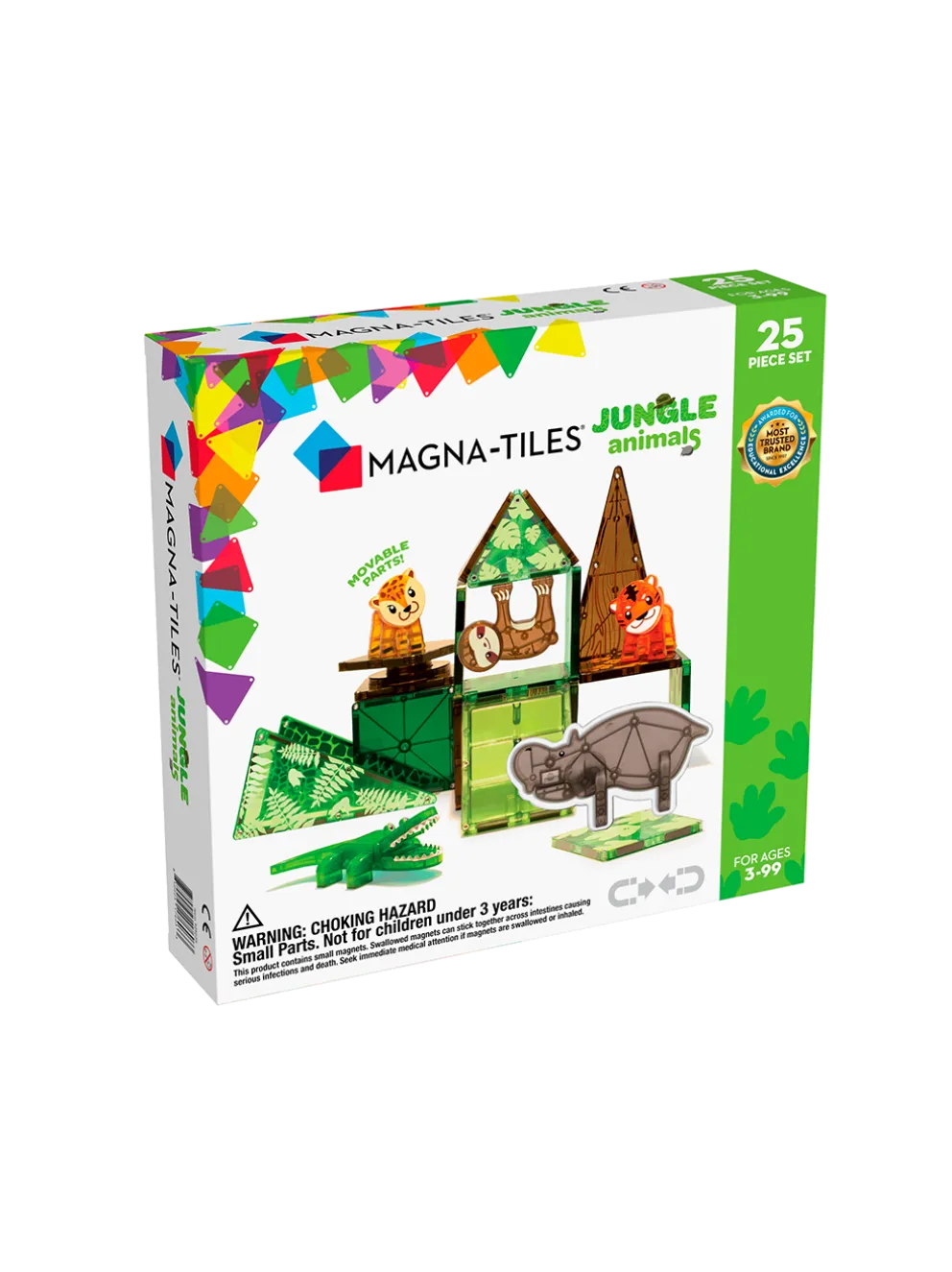 Klocki magnetyczne Jungle Animals 25 el.