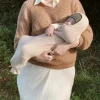 Kokon niemowlęcy z wełny merino