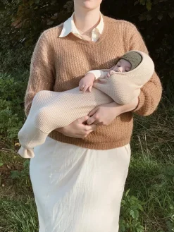 Kokon niemowlęcy z wełny merino
