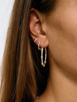 Kolczyki Dual Ring Earrings