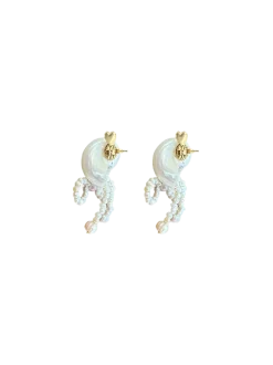 Kolczyki Shell & bow earrings