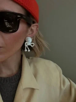 Kolczyki Shell & bow earrings