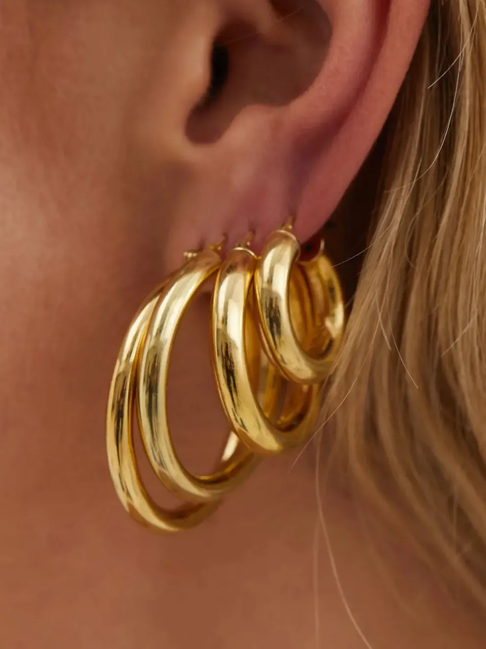 Kolczyki Thick Hoops
