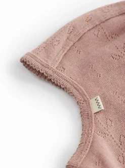 Kominiarka niemowlęca merino Balaclava Pointelle